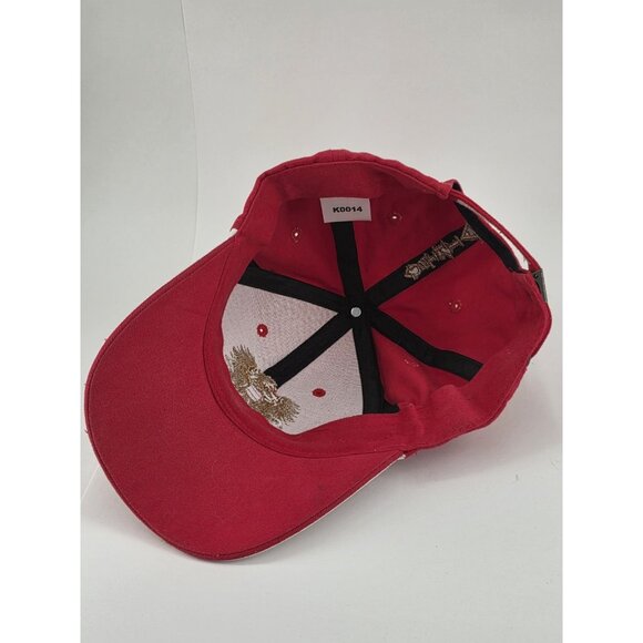 Austria Hat Cap Strapback Red White Adult Adjustable Casual One Size Embroidered - Picture 5 of 8